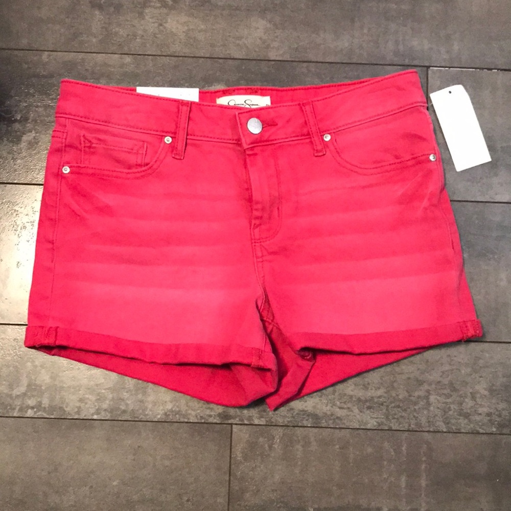 NWT Jessica Simpson “jazzy” pink cuffed short SZ27